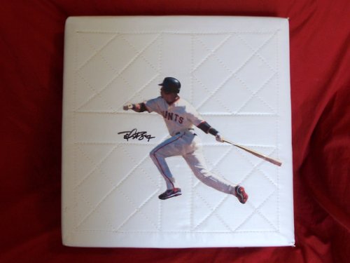 Emmanuel Burriss Autographed San Francisco Giants Photo Full Size Base, Proof Photo of Emmanuel Signing This Exact Base for Us.