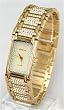GENEVE Men's Gold-Tone Swiss-Quartz Watch with Austrian Crystals. Model GEN-1003