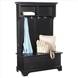 Homestyles 5531-49 Bedford Hall Tree, Ebony Finish in Black