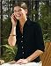 Premium Quality Ladies Affinity 3/4 Length Sleeves Dress Shirt - Black