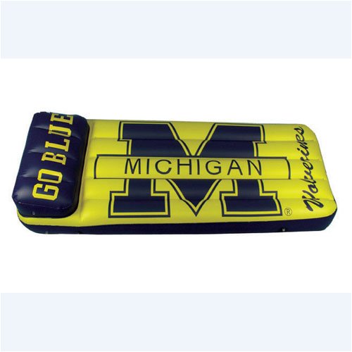 Michigan Wolverines NCAA Swimming Pool Floating Mattress (66x27x5)