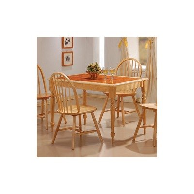 Montrose Dining Table with Terracotta Tile Top in Natural