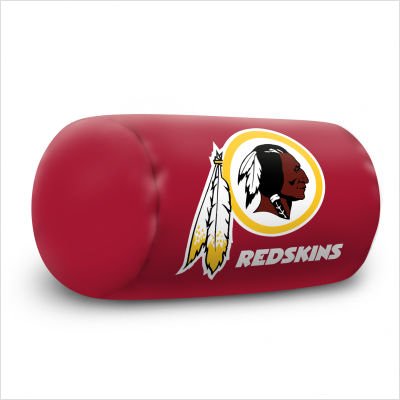 Washington Redskins Beaded Bolster Pillow