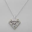 Necklace With 1.21ctw Precious Stones - Genuine Citrines and Garnets in 925 Sterling silver. Total item weight 10.5g Length 18in