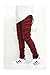 URBANJ MEN'S MAROON TWILL DISTRESSED SKINNY BIKER JEANS