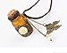 eFuture(TM) Vintage Hollow Butterfly Pearl Wishing Bottle Pendant Long Chain Necklace +eFuture's Keyring