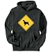 SIGN English Springer Spaniel - CROSSING SIGN Dogs Mens Hoodie (Dark Silver, Sizes X-Small - XXX-Large)