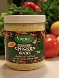 Vogue Cuisine Chicken Soup & Seasoning Base 12oz - Low Sodium, Gluten Free, All Natural Ingredients
