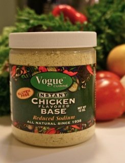 Vogue Cuisine Chicken Soup & Seasoning Base 12oz - Low Sodium, Gluten Free, All Natural Ingredients