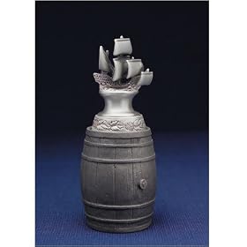 Sailing Ship English Pewter Bottle Stopper