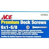 ACE DRYWALL SCREWS 46101ACE SCR SQBGLHD DRWL6X1-5 8 by Ace