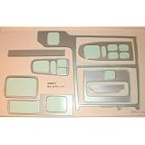 91 92 93 Honda Accord 4dr Dash Trim Overlay Kit- Brushed Aluminum Finish- 904013-BA 