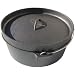 Cajun Cookware Seasoned Cast Iron Camp Pot W/legs 12 Qt.