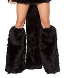 Black Cat Fur Legwarmers