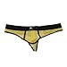 Zacoo Men Sheer Mesh Brief Size L Color Yellow