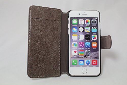 Iphone 6 Wallet Case with Credit Card Slot Holder (Brown)