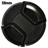 Bower 58mm Pro Series II Snap-on Front Lens Cap for Digital SLR Cameras