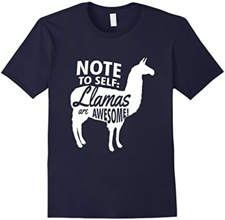 Men's Llamas Are Awesome Llama Lovers Funny T-Shirt Medium Navy