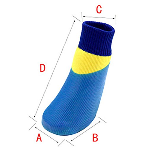 Orange Hund AntiRutschSocken Gummiboden Wasserdicht Softboots für