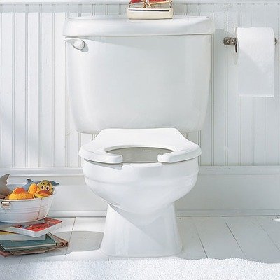 Baby Devoro Round Front Toilet Finish: White