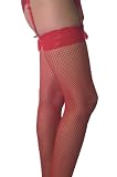 Fishnet Thigh High Nylon Stocking with 3-inch Stretch Lace Top
