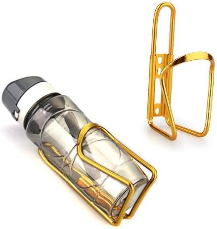 TOMOUNT Bike Bicycle Cycling Mountain Sport Water Bottle Aluminum Cage Holder Gold
