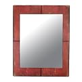 Wood Mirror - Red