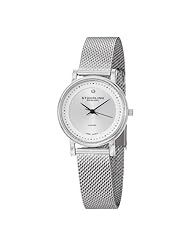 Stuhrling Original Womens 734LM.01 Ascot "Casatorra Elite" Stainless Steel Mesh Watch with Diamond Accent