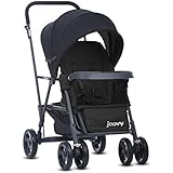 JOOVY Caboose Graphite Stand On Tandem Stroller, Black