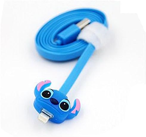 AOBOO LED Light USB Cable, Data Sync and Charge Compatible Cute Cartoon USB Cable for Apple iPhone 6/ 6 Plus/ 5/ 5S/ 5C, iPad 4G, iPad mini, and iPod Nano 7G