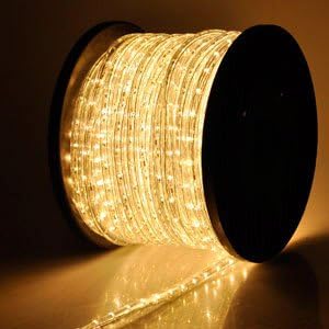 Christmas Xmas New Year Lighting LED Rope Light 150ft White I w/ Connector