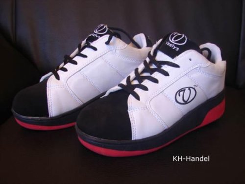 Veelys Schuhe mit Rolle Kinderrollschuhe Weiß Schwarz Grösse 37