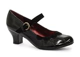 Hush Puppies Gayle Black Patent Womens Mary Jane Heels