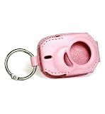 Pink Leather Case Cover for Creative Zen Stone Keyring Portable Design Carrying Case