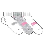 Puma Womens Quarter Crew Athletic Socks 3 pk