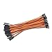 OliYin 20pcs 22awg 60 Cores Male to Female 5.90inch Lead Plug Servo Extension Wire Cable Line for RC Model Aircraft Stranded Futaba JR
