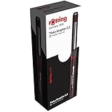 Rotring Tikky Fine Liner Fiber Tip Graphic Pen, 0.2 mm, Black Ink (1904752)