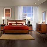 Pescara 5-pc Queen Bedroom Set Bed, 2 Nightstands, Dresser, Mirror