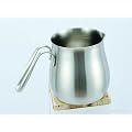 GRUNWERG - Deluxe Stainless Steel, Milk Frothing Jug, 28floz