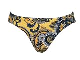 Be Creative Yellow & Grey Paisley Swimsuit-bottoms S/P