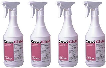 Cavicide 13-1024 Surface Disinfectant Germicidal Cleaner 24 oz Spray Bottles (4 Pack)