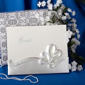 Interlocking Heart Wedding Guest Book