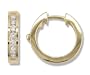 1/2 Carat Channel Set Diamond Earrings in 14k Yellow Gold (with Safety Lock)