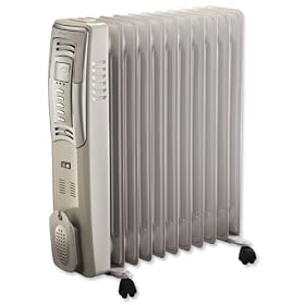 Bionaire BOH2503D 2.5 kW Oil Filled Radiator 2500W Ref BOH2503D-IUK