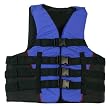 Adult 4-Buckle Nylon Life Jacket