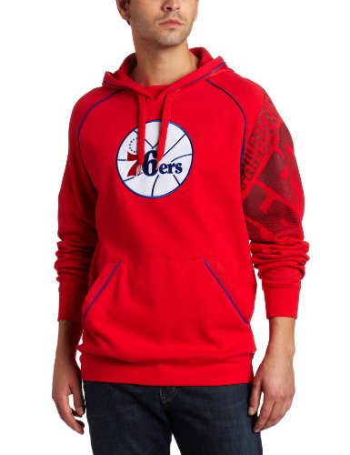 NBA Men's Philadelphia 76ers Hoops Pullover Hood (Red, Large)