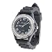 Geneva Platinum CZ Accented Silicone Watch, Small Face