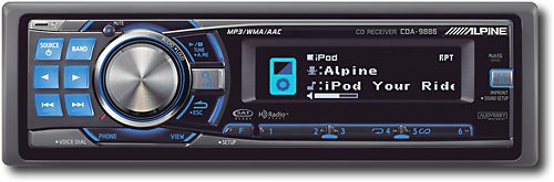 Alpine CD-R/-RW/MP3/AAC/WMA Receiver, CDA-9886