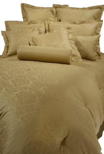 Veratex Arabesque Dobby King Comforter Set, Natural