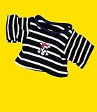 Pirate T-Shirt Outfit Teddy Bear Clothes Fit 14" - 18" Build-a-bear, Vermont Teddy Bears, and Make Your Own Stuffed Animals